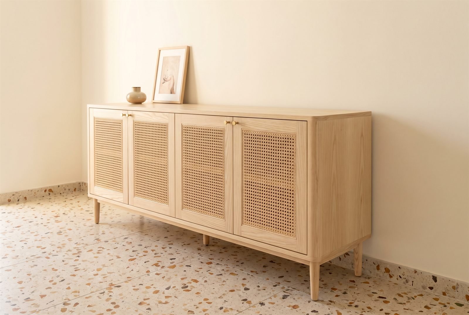 Bespoke buffet credenza in a Dubai dining or hallway space