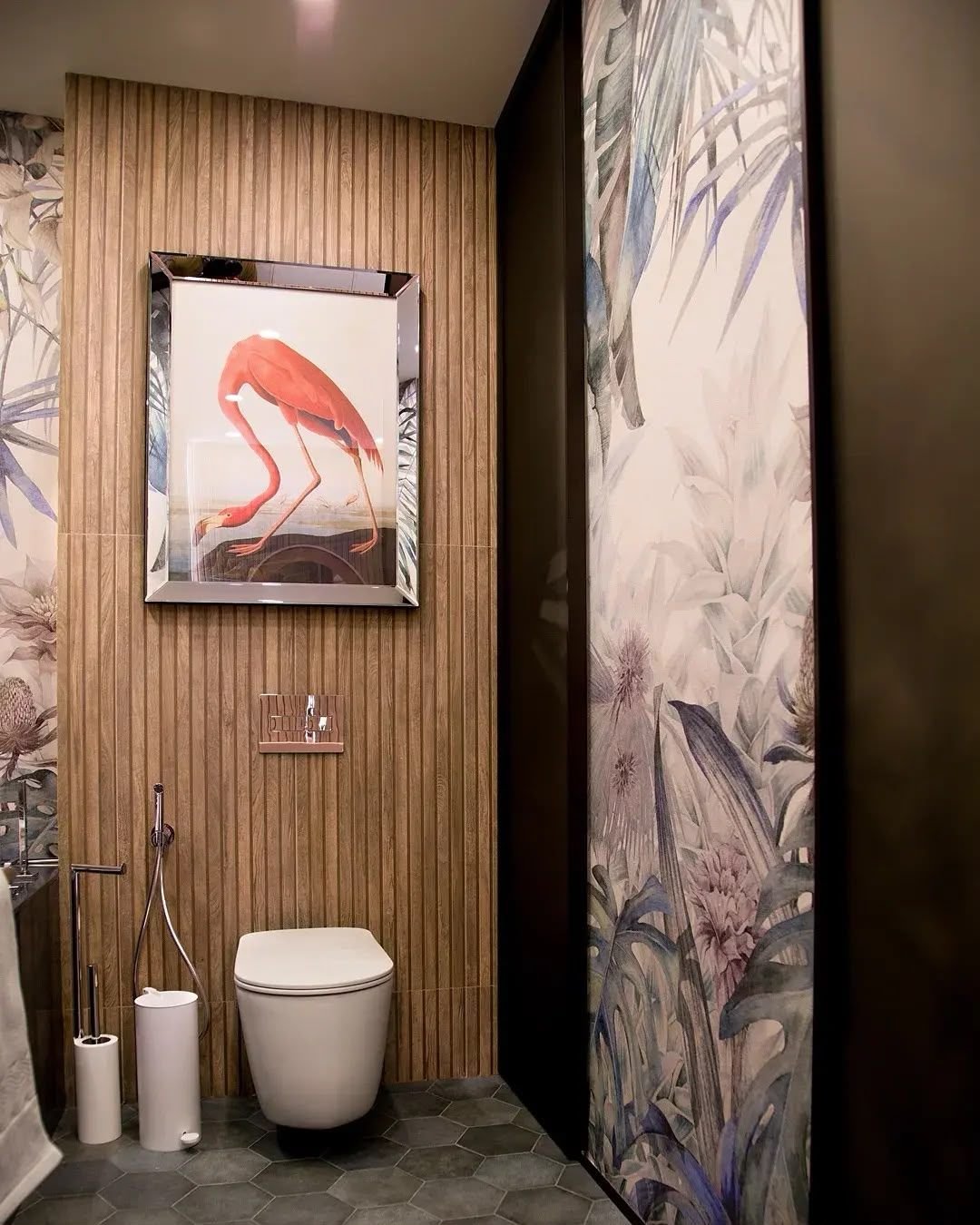 Flamingo powder room WC detail, Dubai