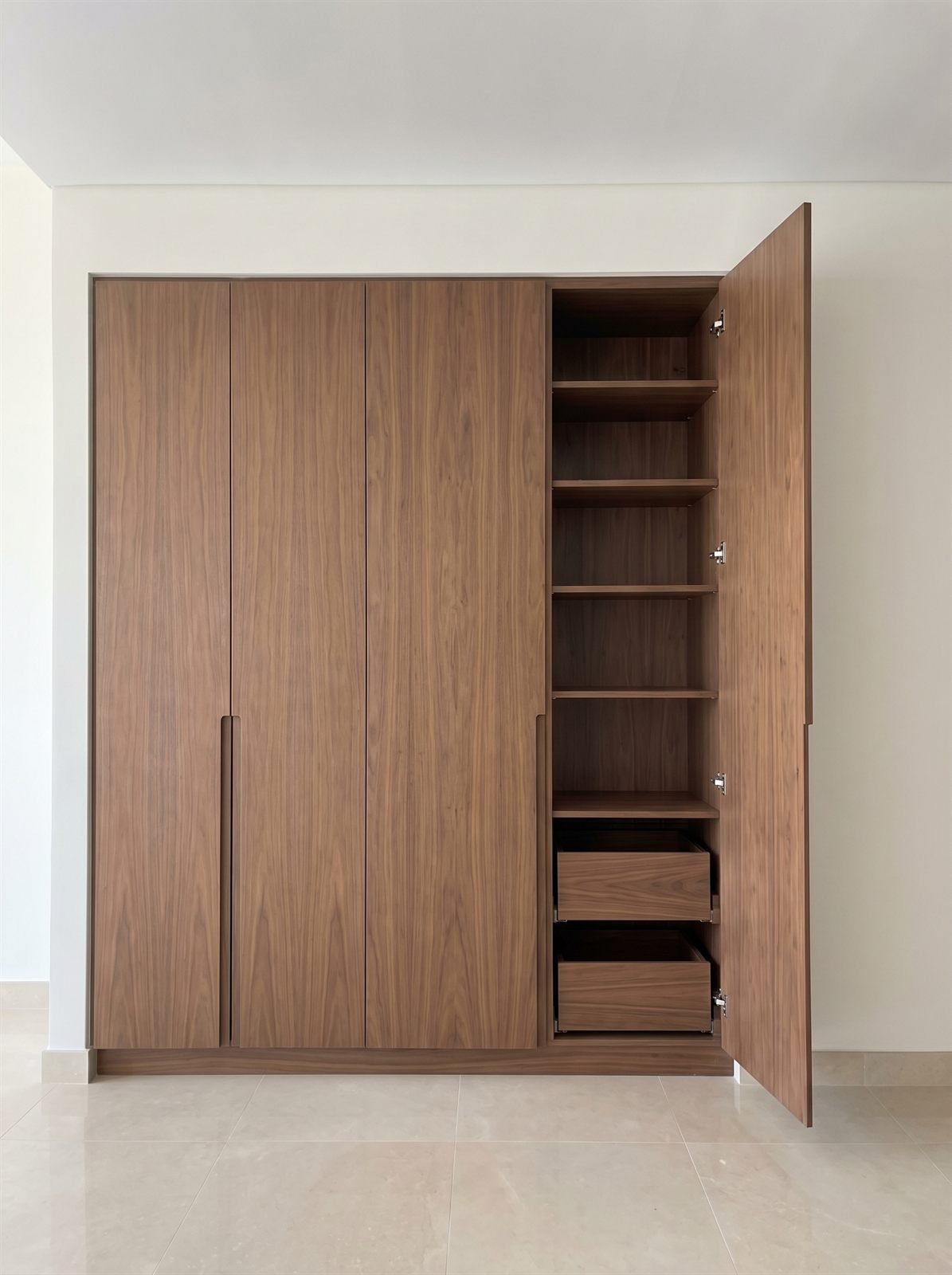 Tall floor-to-ceiling pantry cabinetry, Dubai